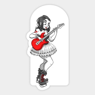 Music girl Sticker